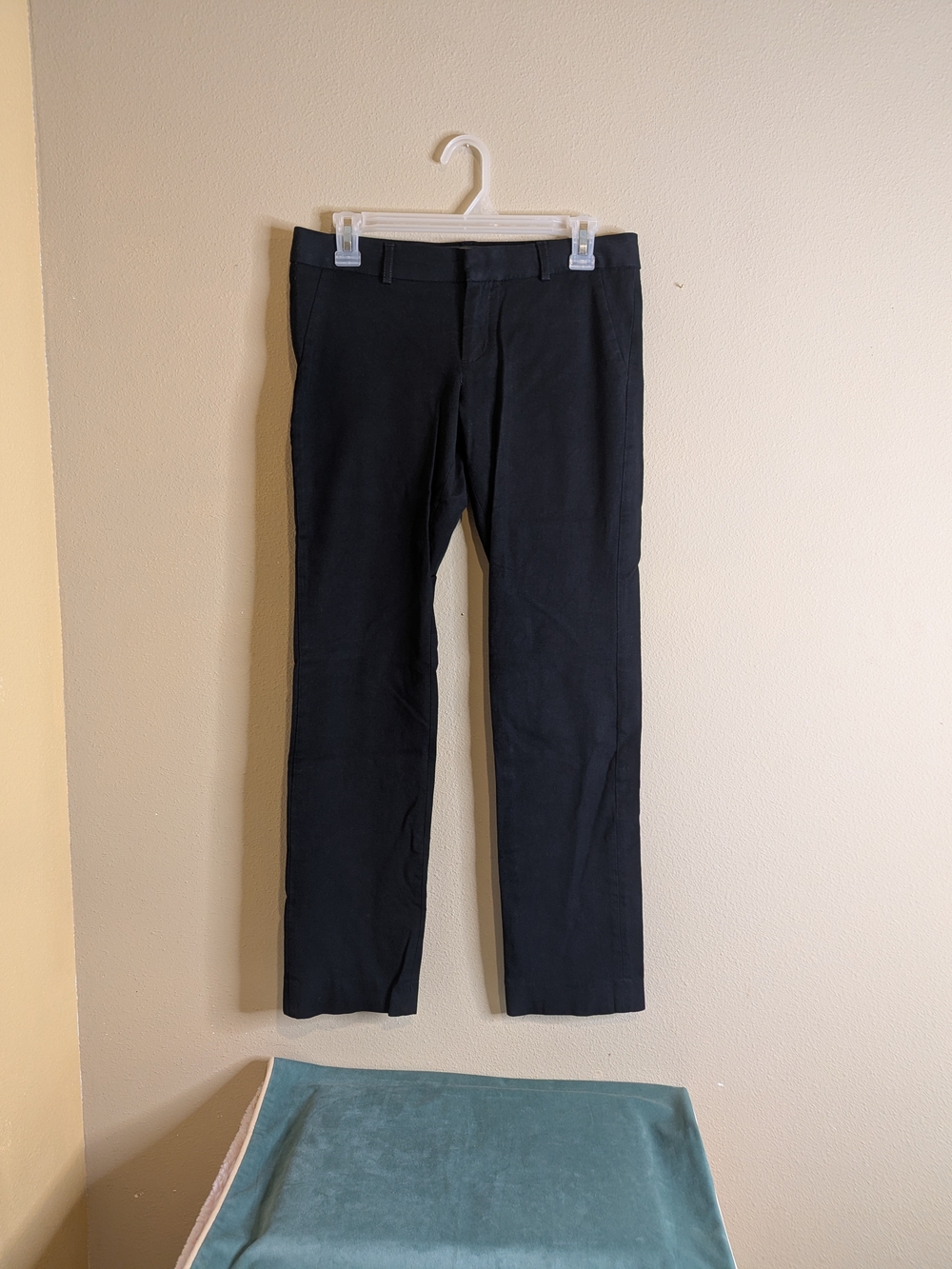 Banana Republic Women's Sloan Straight-Leg Black Pants